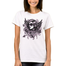 Desgarrador cupido femenino con flecha