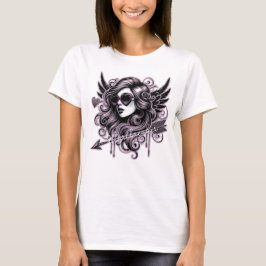 Camiseta Desgarrador cupido femenino con flecha