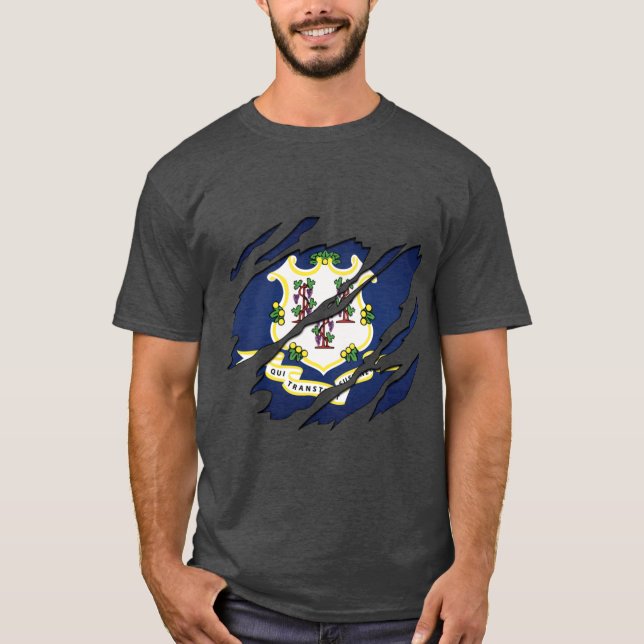 Camiseta Desgarrar Connecticut (Anverso)