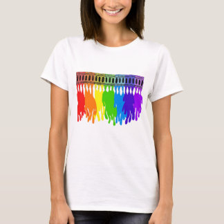 Camiseta Desgaste de fusión del arte del creyón