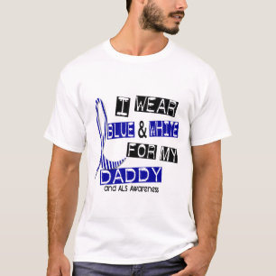 Camiseta Desgaste del ALS I azul y blanco para mi papá 37