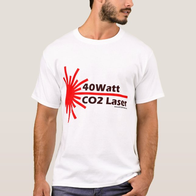 Camiseta ¡desgaste del laser del CO2 40Watt! (Anverso)