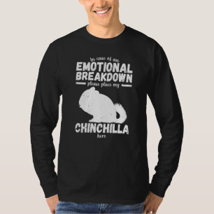 Camiseta Desglose emocional Chinchilla diciendo mujer Chica