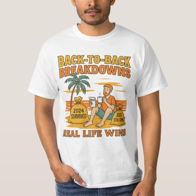 Camiseta Desgloses Seguidos – La Vida Real Gana (Anverso)