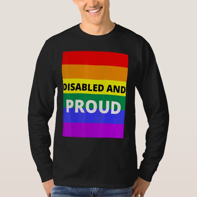 Camiseta Deshabilitado Y Orgulloso (Anverso)