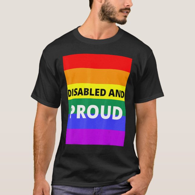 Camiseta Deshabilitado Y Orgulloso (Anverso)