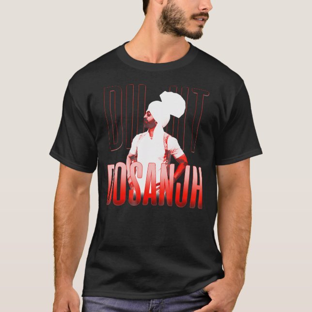 Camiseta Desi Apparel Punj de la cantante punjabí Diljit Do (Anverso)