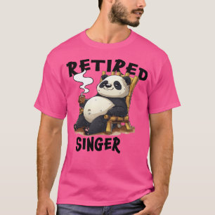 Camiseta Desi, cantante de retiro divertido de Panda que be