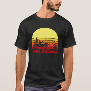 Camiseta Desición de pescadores de Lake Keowee Carolina del