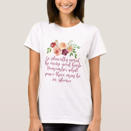 Camiseta Desiderata poema Meditación pacífica