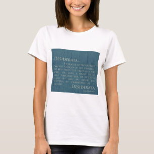 Camiseta Desiderátums en lona