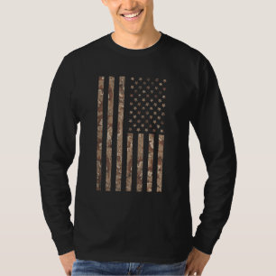 Camiseta Desierto Camo Bandera Americana Campo táctico mili