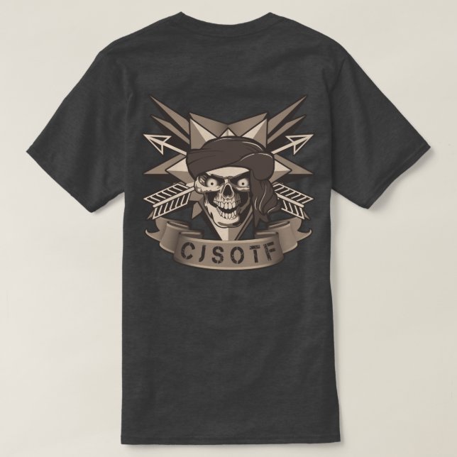 Camiseta Desierto CJSOTF de personalizable (Reverso del diseño)