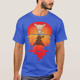 Camiseta Desierto de atardecer de venado de orejas de la mu