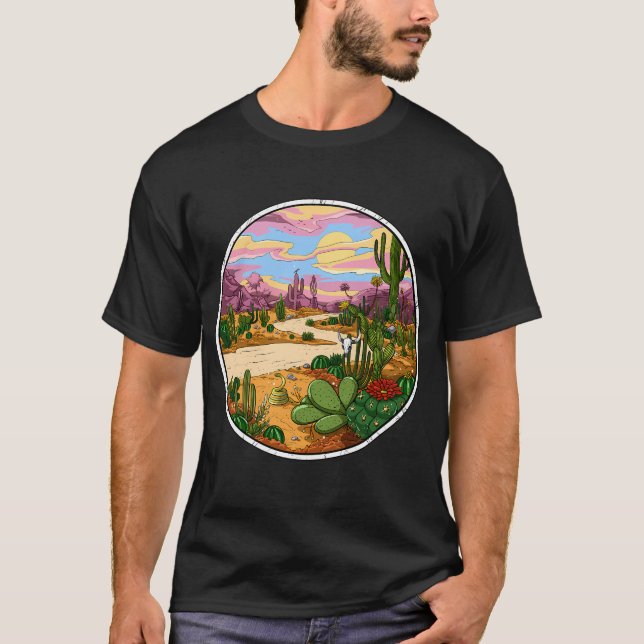 Camiseta Desierto de Cactus (Anverso)