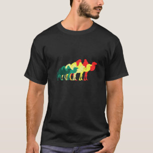 Camiseta Desierto de grupos de camellos animales camellos á