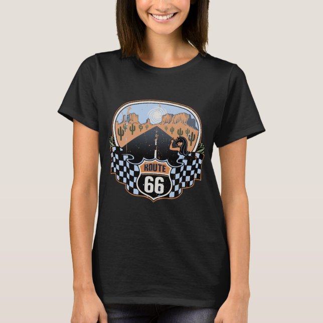 Camiseta Desierto de la ruta 66 (Anverso)