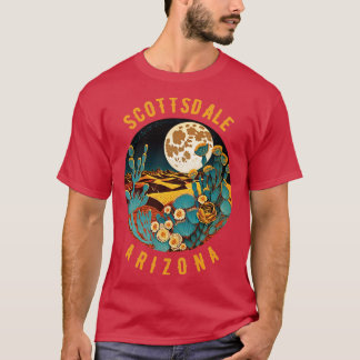 Camiseta Desierto de Scottsdale Arizona en pintura nocturna