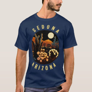 Camiseta Desierto De Sedona Arizona En Pintura De Noche3