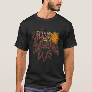 Camiseta Desierto de Thunderbird Retro Cactus Roam Free Wes