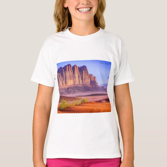 Camiseta Desierto de Wadi Rum en Jordania, feriado (Anverso)