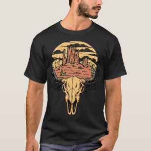 Camiseta Desierto del cráneo de Boho Roam Free Western Co