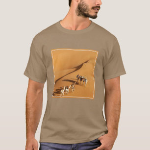 Camiseta Desiertos   Caminata tuareg con camellos
