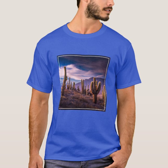 Camiseta Desiertos | Paisaje Cactus Argentina (Anverso)