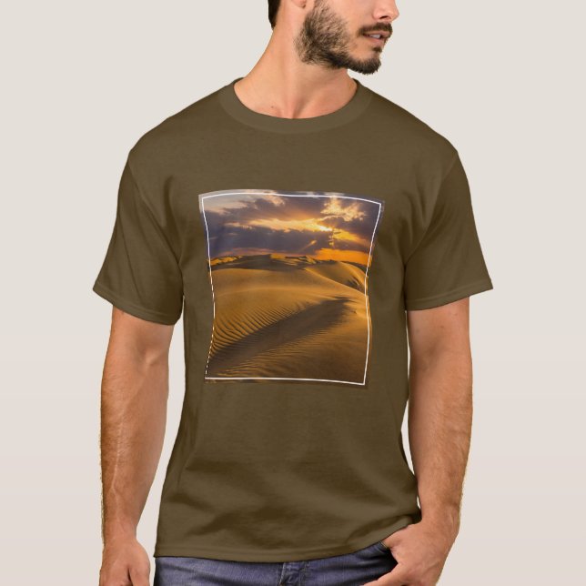 Camiseta Desiertos | Paisaje de dunas de arena (Anverso)