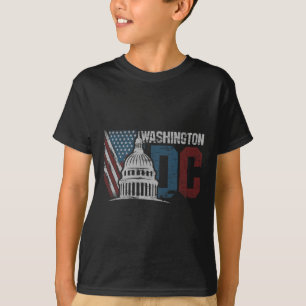 Camiseta Desig De Souvenir De La Bandera De Estados Unidos 