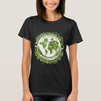 Camiseta Design de T-shirt pour la Journée Mondiale du Véga