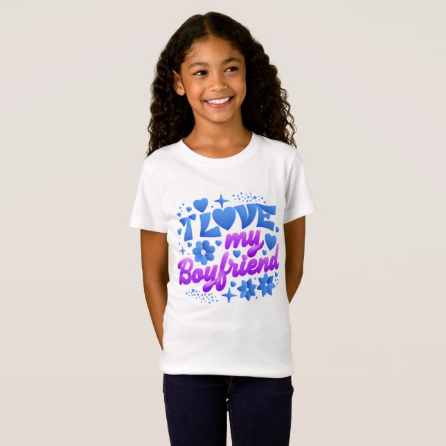 Camiseta Design-I love my boyfriend (Anverso completo)