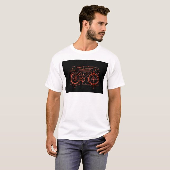 Camiseta design illustration of bike (Anverso completo)