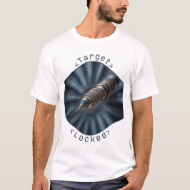 Camiseta Design macro fléchette Target Locked futuriste