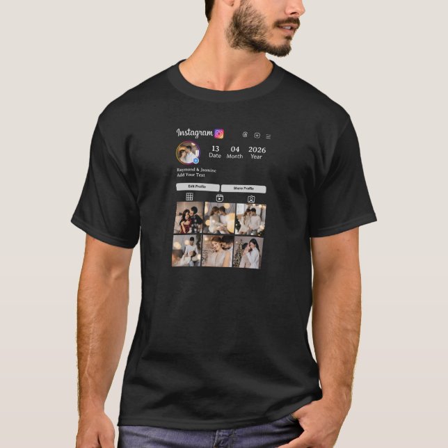 Camiseta Design Your Own 7 Photo Collage (Anverso)