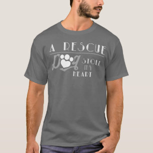 Camiseta DESIGNA Rescue Dog Stole My Heart Dog Avers Dogs