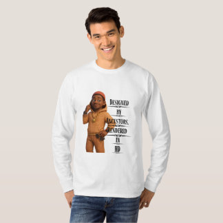 Camiseta Designed By Ancestors,Pixarstyle 3D