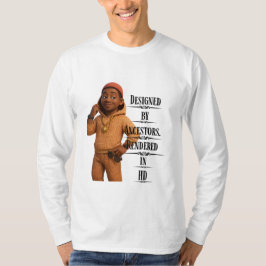 Camiseta Designed By Ancestors,Pixarstyle 3D