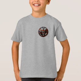 Camiseta Designer Dartboard Globus und 3 Darts