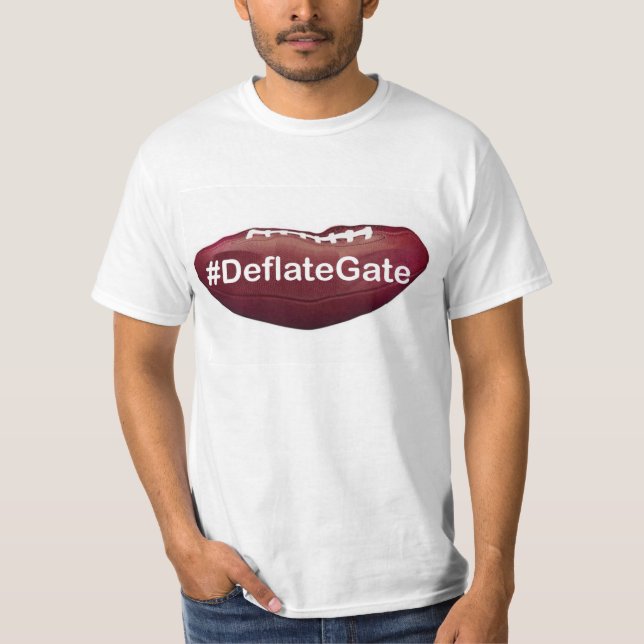 Camiseta desinflada del #Deflategate del fútbol (Anverso)