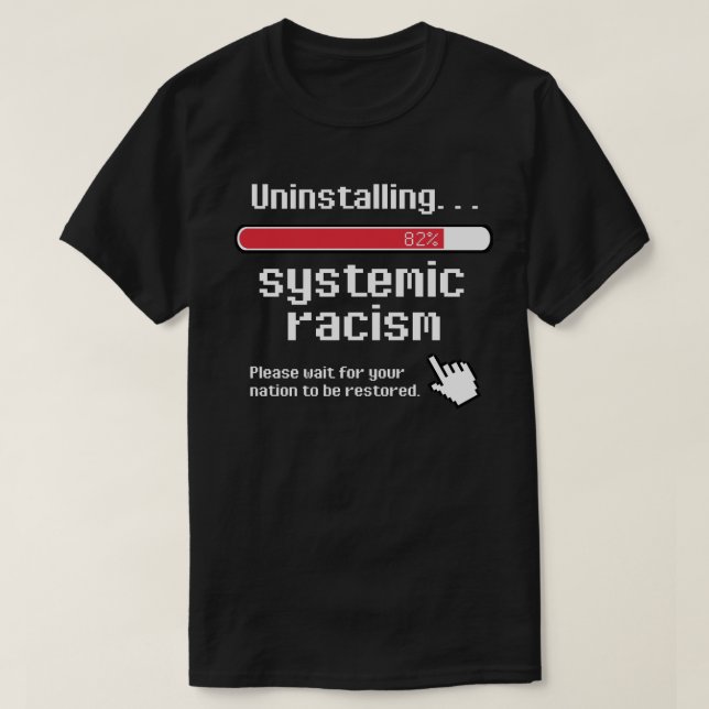 Camiseta Desinstalando el Pegatina redondo clásico del raci (Diseño del anverso)