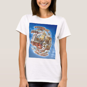 Camiseta Desintegración de la nave espacial
