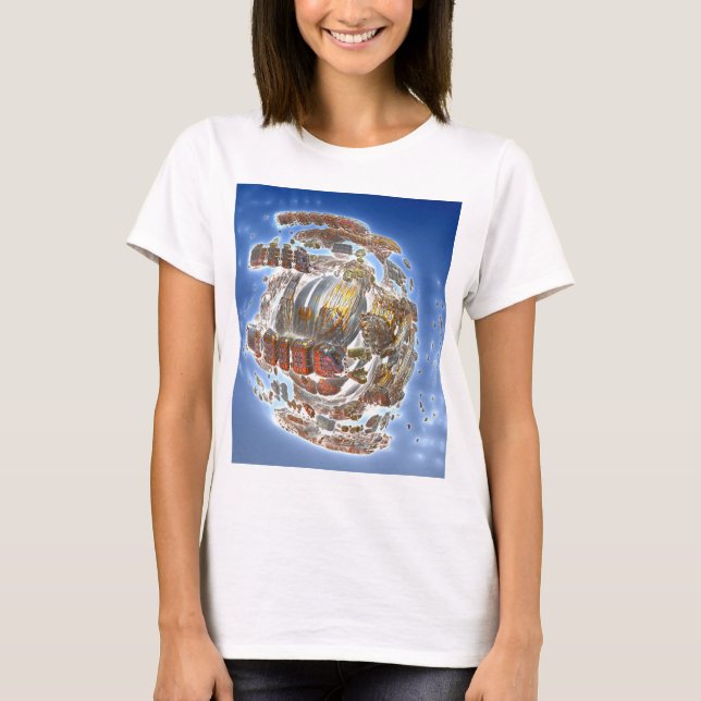 Camiseta Desintegración de la nave espacial (Anverso)