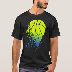Camiseta Desintegrando el gráfico urbano del baloncesto ver
