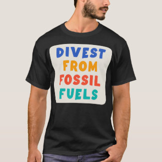 Camiseta Desinvertir de combustibles fósiles