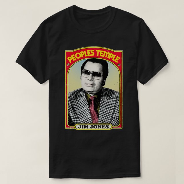Camiseta Desip de arte de fans de Jim Jones Peoples Temple  (Diseño del anverso)