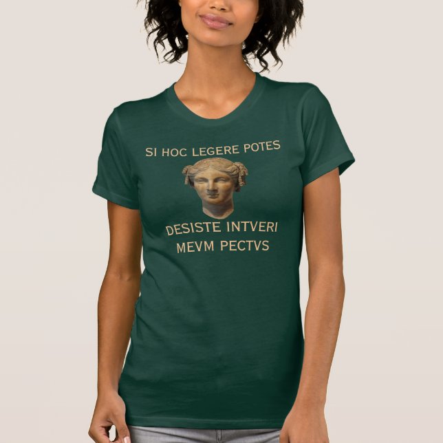 Camiseta Desiste Intueri Meum Pectus (Anverso)