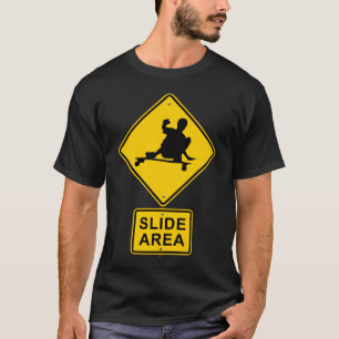 Camiseta deslice el diseño del área