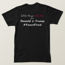 Camiseta Desliz rosa de la Casa Blanca para la resistencia