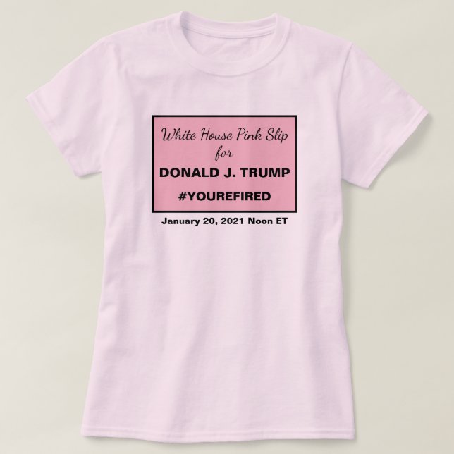 Camiseta Desliz rosa de la Casa Blanca por los indicios de  (Diseño del anverso)